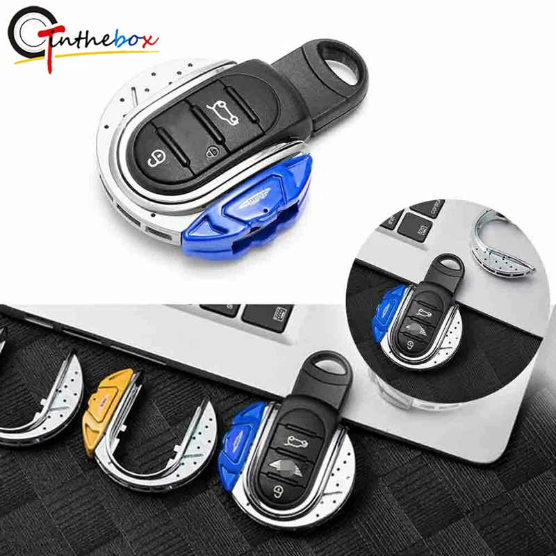 

GTinthebox Smart Key Cover JCW Brake Disc Style Key Fob Case Shell Holder For MINI Cooper F55 F56 F57 F60 Red Black Blue Yellow