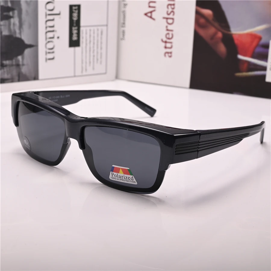 

Evove Men Driving Glasses Goggles Polarized Women Fit Over Eyeglasses Clip on Frame Sunglasses Myopia Driver UV400