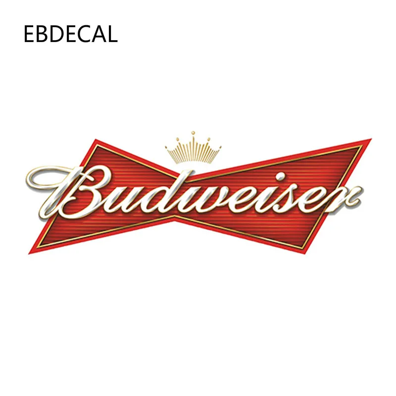 EBdecal BUDWEISER авто машина бампер окно стены переводные наклейки для чемодана Стикеры