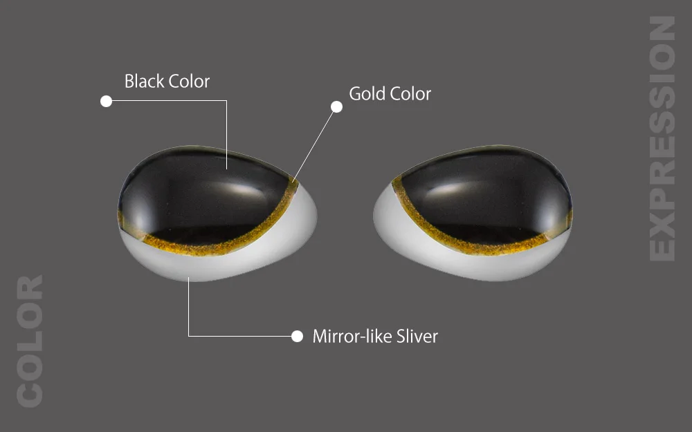 COUNTBASS Spezielle 3D-Angelköderaugen für Metallgussvorrichtungen, langsames Jigging, Goldfelgen, 3D-Köderaugen-Zubehör – Detail 3