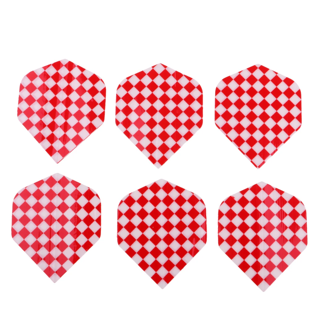 6Pcs Standard Shape Dart Flights Tail Accessories Professional Premium PVC Equipment Supplies For Dart Games