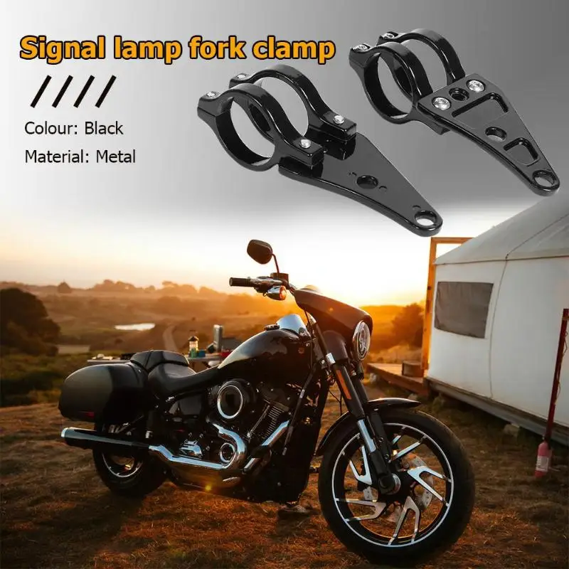 

2x Universal Motorcycle Headlight Mount Brackets Fork Tube Clamp Headlamp Holder For Universal Motorcycle With 35mm Forks