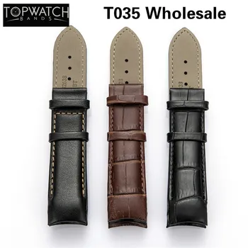 

Calfskin Leather Men's Watchband 1853 for Tissot Watch Strap T035410A 407A Couturier 22 23 24mm Watch Bands Belt Wrist Bracelets