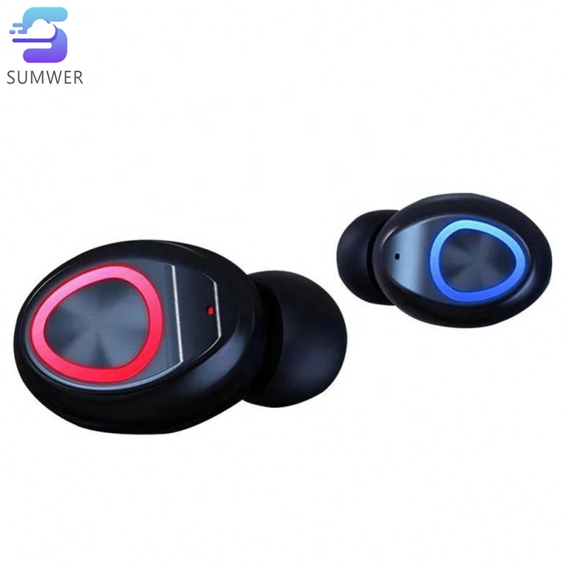 Portable LED Digital Display 5 0 Bluetooth Headset TWS V10 Binaural Wireless Headphone with Noise Cancelling Headphones