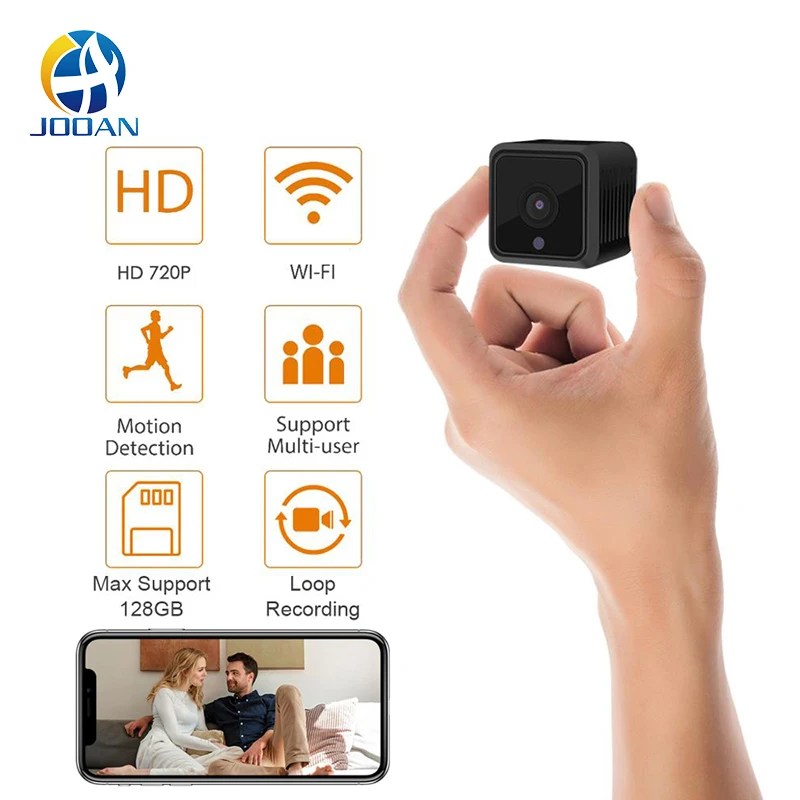 

Mini Camera Wireless Wifi Camera Home Security HD 720P DVR Night Vision Battery Video Recorder Remote Small Hidden Micro Camera