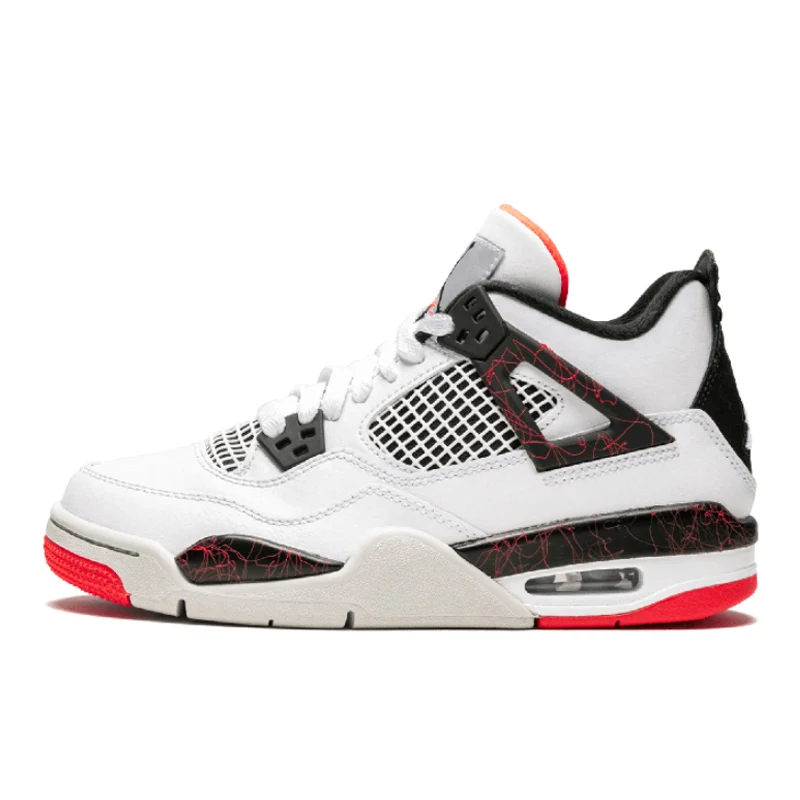 Мужские баскетбольные кроссовки Nike Air Jordan 4, спортивные кроссовки для улицы, крутые Серые кроссовки 408452