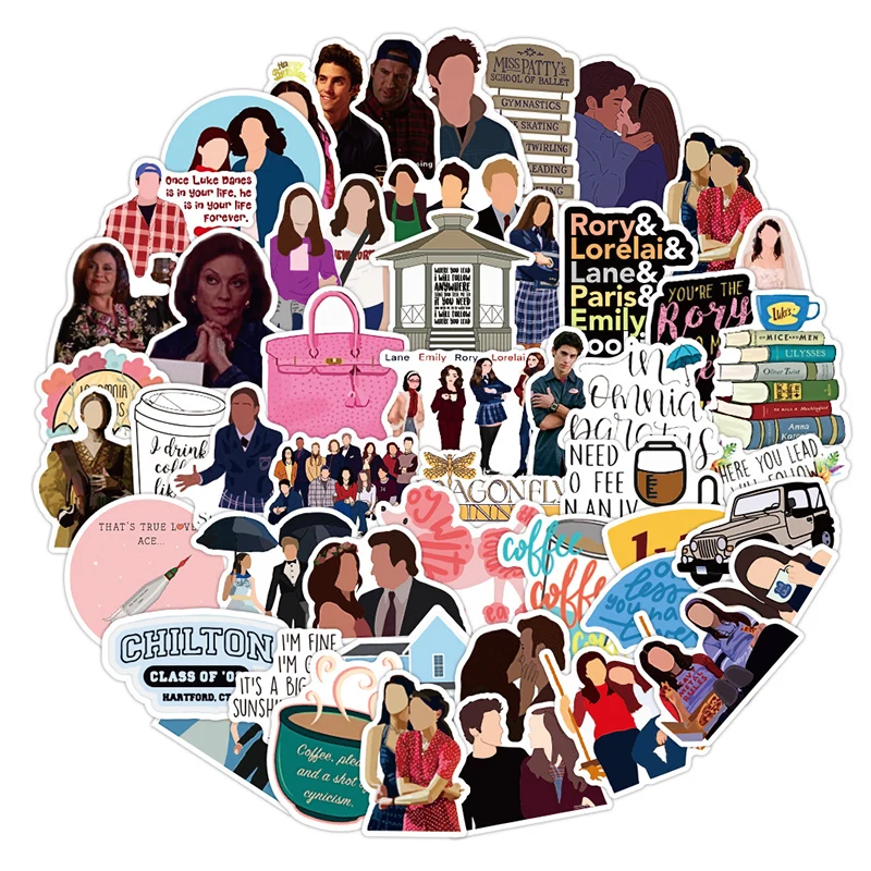 10/50 шт./лот классические наклейки для ТВ шоу Gilmore Girls граффити автомобильного
