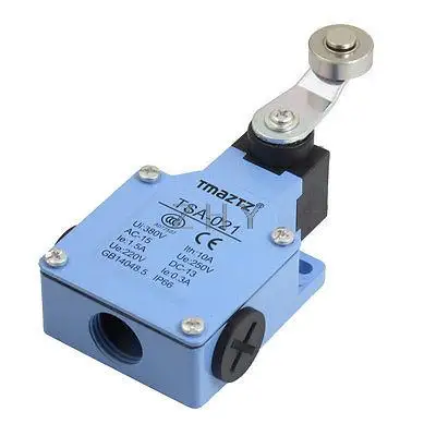 

TSA-021 AC 250V 1.5A DC 220V 0.3A Momentary Roller Lever Actuator Limit Switch