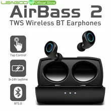 LEAGOO A2 TWS Bluetooth 5,0, беспроводные наушники с управлением, IP4X, водонепроницаемые, стерео, Автоматическое Сопряжение, снижение уровня шума с зарядным устройством