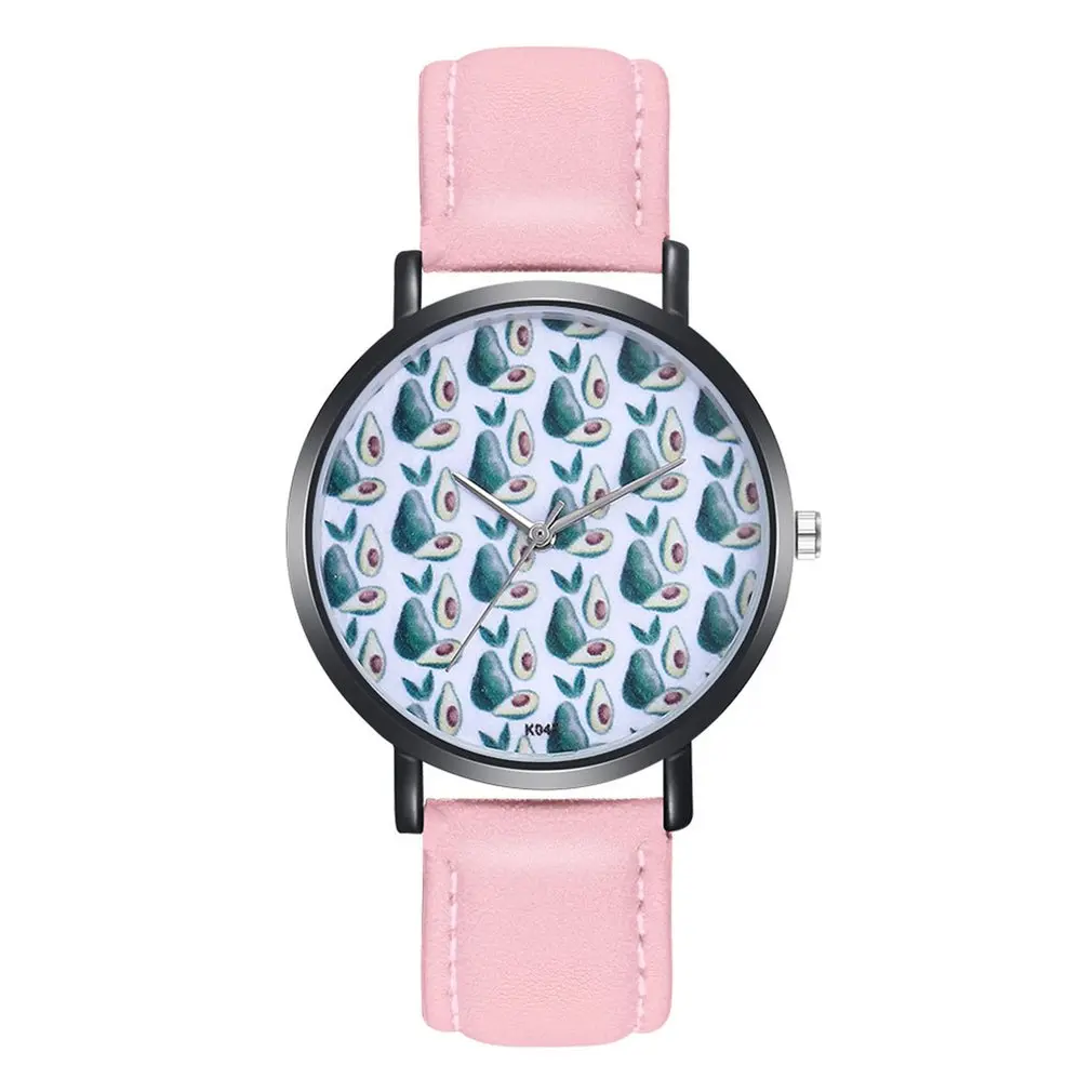 

Fruits pattern Strap Wristband Trendy Women Quartz Dress Cheap Wath Movement Band Crystal Sport Fashion Valentine Girls Gifts