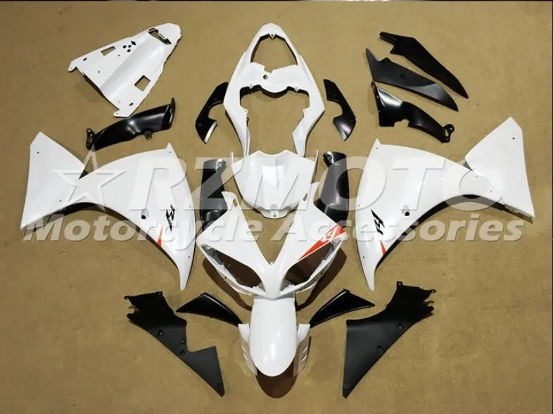 Новая ABS форма мотоцикла Обтекатели подходят для Yamaha YZF-1000-R1 2009 2010 2011 09 10 11 обтекатель кузова набор на заказ белый холодный