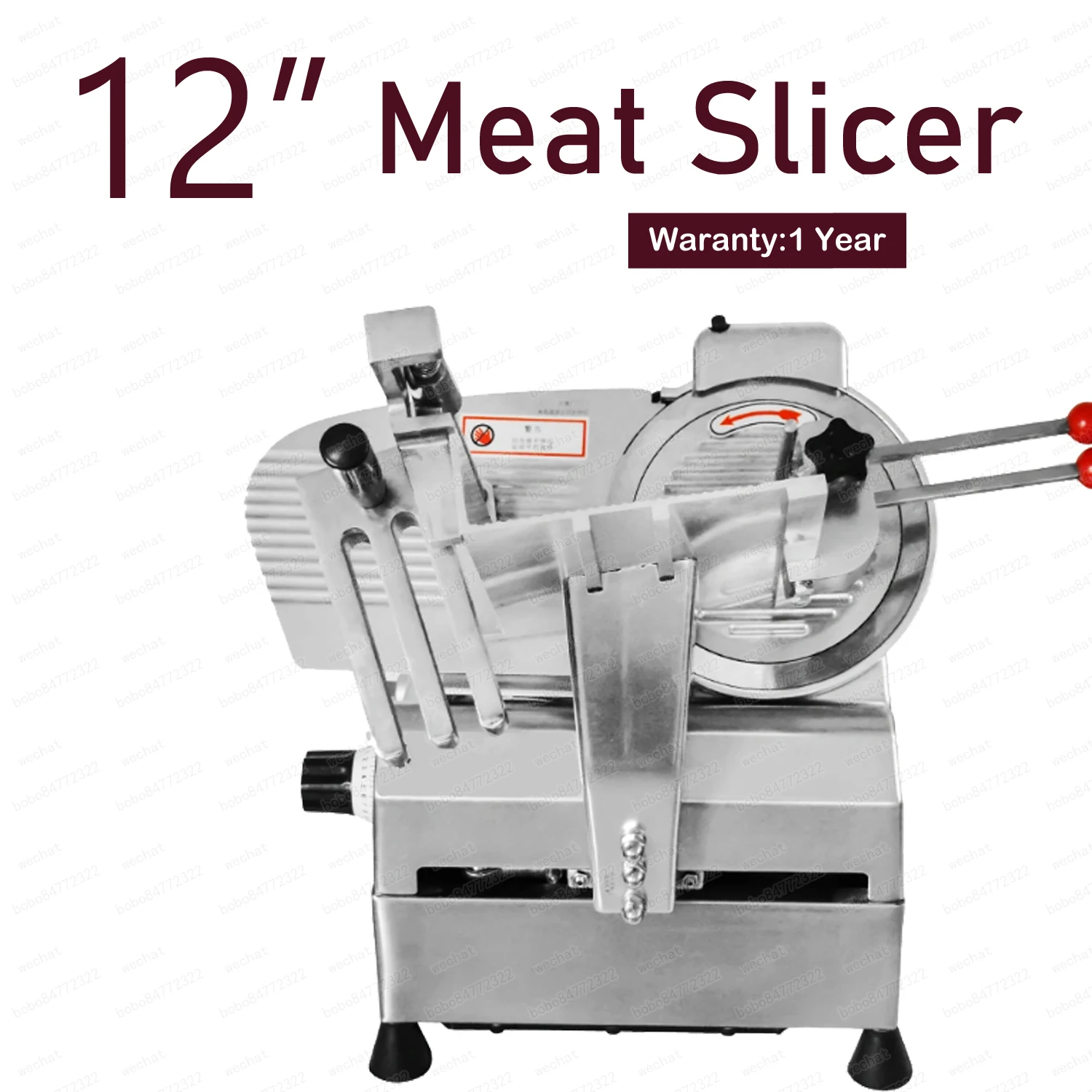 US $522.00 12 Inch Electric Frozen Meat Slicer Machine Fully Automatic