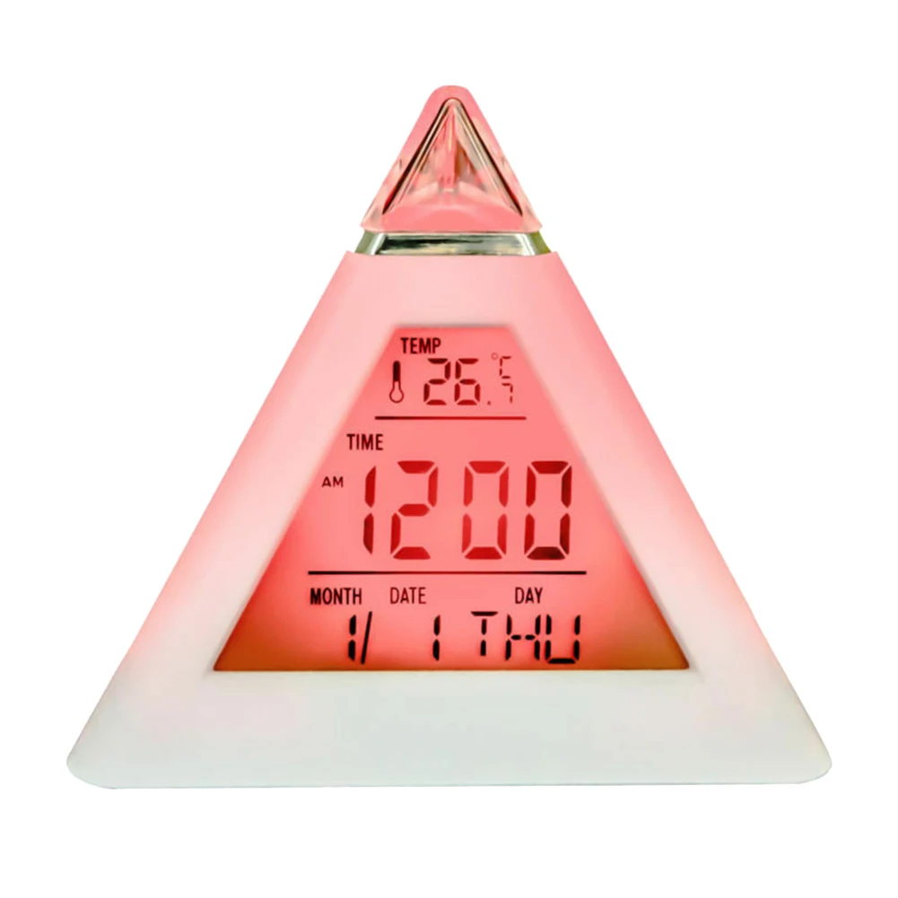 Цифровой светодиодный Будильник с контролем звука Деревянный Будильник Светодиодный Настольные часы с температурой