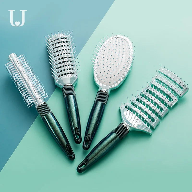 

Xiaomi Mi Antistatic Massage Comb Curly Hair Comb Hair Clip Buckle Styling Comb Men Women Hair Salon Professional Cylinder Comb