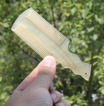 

straight hair comb Comb For Girl Natural Sheep Horn Fine Toothed Hair Care Massage Brush Straight Anti Static Dandruff Combs
