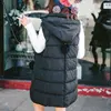 Winter Vests For Women Fashion Hooded Padded Jacket Sleeveless Zipper Warm Long Coats Oversize Female Clothing ► Photo 2/6