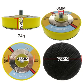 

Pneumatic Polishing Wheel Polishing Disc Adhesive Buffing Sanding 75mm
