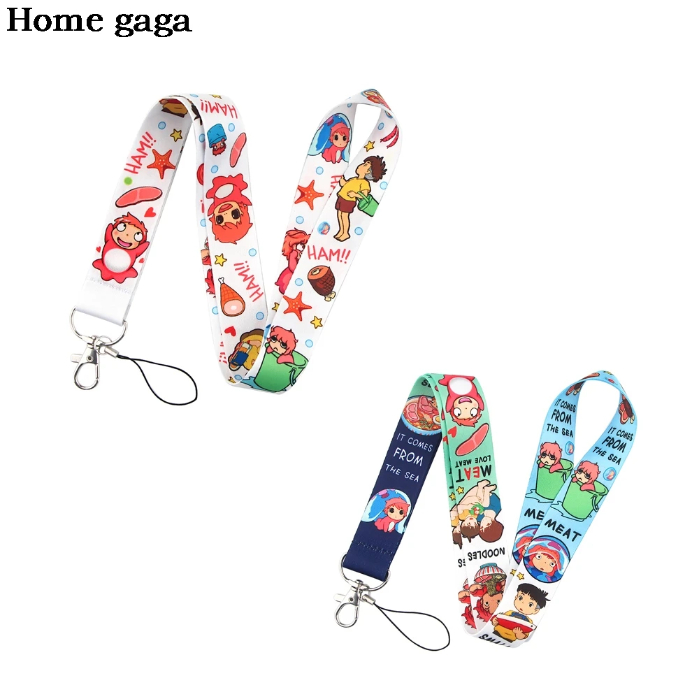 

D3313 Homegaga Anime Neck Strap Lanyard for Key ID Card Cell Phone Straps USB Badge Holder Hang Rope Webbing Lanyards