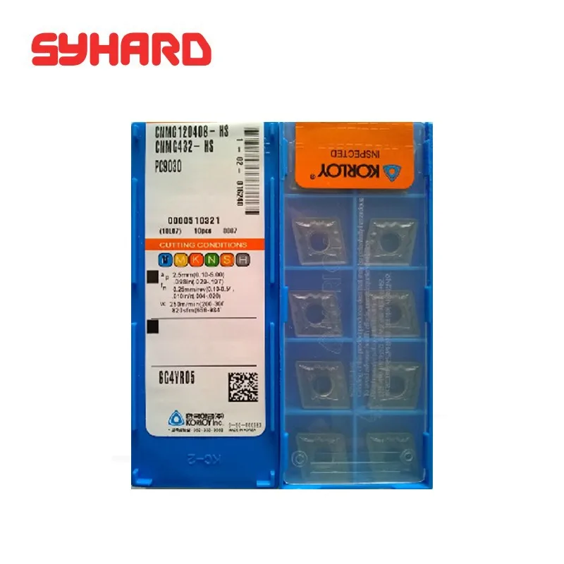 

CNMG120404/CNMG120408-HS NC3020/PC9030 KORLOY cnc turning inserts cnc carbide blade cutting tool (10pcs/lots)