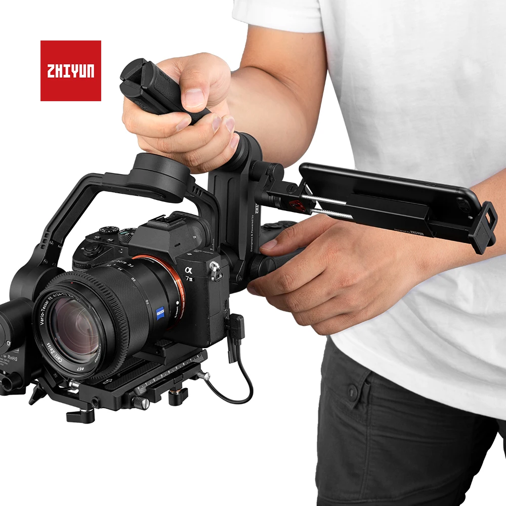 Б/у ZHIYUN Gimbal Ручной Стабилизатор зажим держатель для телефона с короной шестерни
