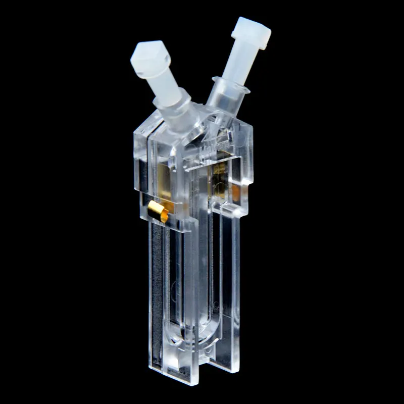 

The potential sample pool can discard the folded capillary colorimetric dish