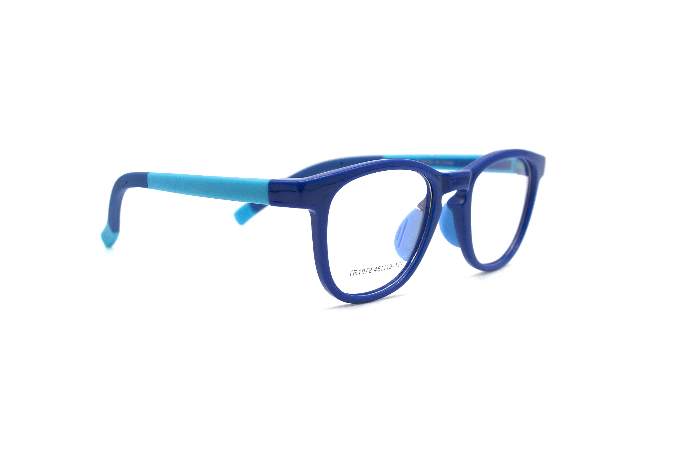 LuckTime милые детские очки оправа Мягкая TR90 рецептурная оптическая оправа детские оправы для очков счастливое время близорукость очки оправа#1972 - Цвет оправы: Clear Blue