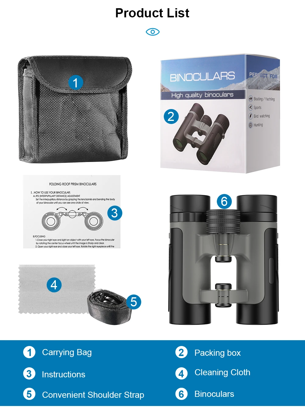 Apexel 10x25 Binóculos Profissionais de Alta Potência Bak4 Prisma Zoom Telescópio Caça Telefoto para Observação de Aves Acampamento Caminhadas Telescópio e binóculos 9 High Quality Ferramenta