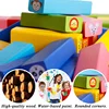 Wooden Rainbow Blocks Stack Children Toys Stacking Tower Dice Colors Matching Board Game Sensory Game Montessori Educational Toy 5