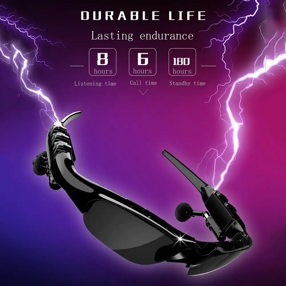X8S Bluetooth Sunglasses Headset Outdoor Glasses Earbuds Music with Mic Stereo Wireless earphone for iPhone Samsung xiaomi mi4 5