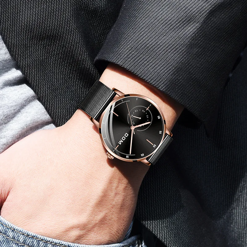 

MEN'S Watch Simple Watch Fashion Casual Korean-style Waterproof MEN'S Watch Trend Quartz Watch M-1273GK-1M