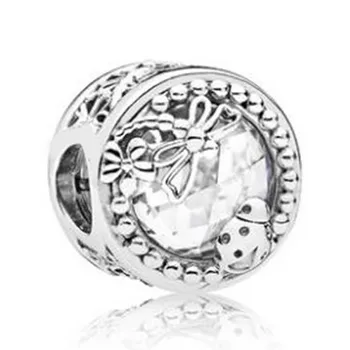 

100% 925 Sterling Silver Charms Rose Charms Enchanted Nature Charms Fit Original Bracelet Diy Jewelry