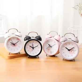 

Bedroom Night Light Smart Lazy Simple Cute Alarm Clock Kids Modern Table Large Clocks Snooze Lazy Unique Alarm Clock 2020 II50NZ