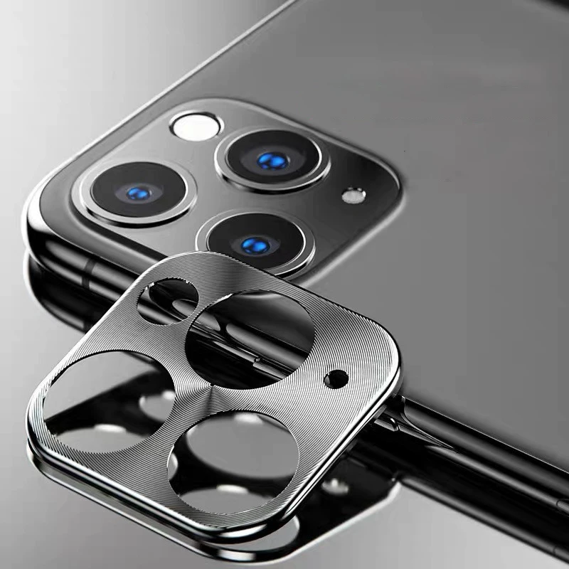 Защитная крышка для объективов камеры для iPhone 11 Pro Max, металлический защитный чехол для объектива мобильного телефона, бампер, кольцевой чехол, задняя крышка для смартфона - Цвет: C6
