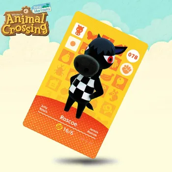 

078 Roscoe Animal Crossing Card Amiibo Cards Work for Switch NS 3DS Games