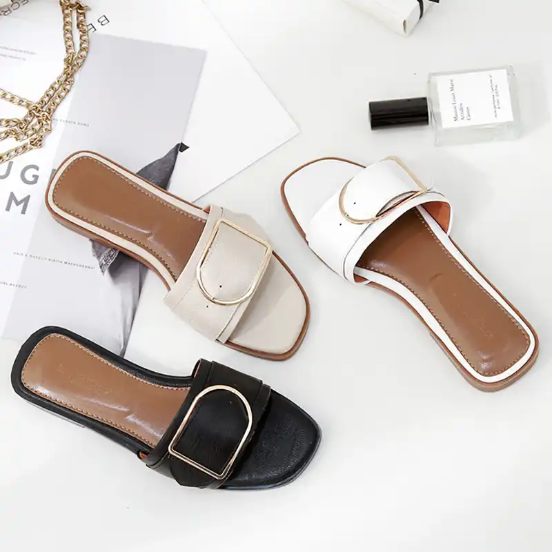 open slippers for ladies