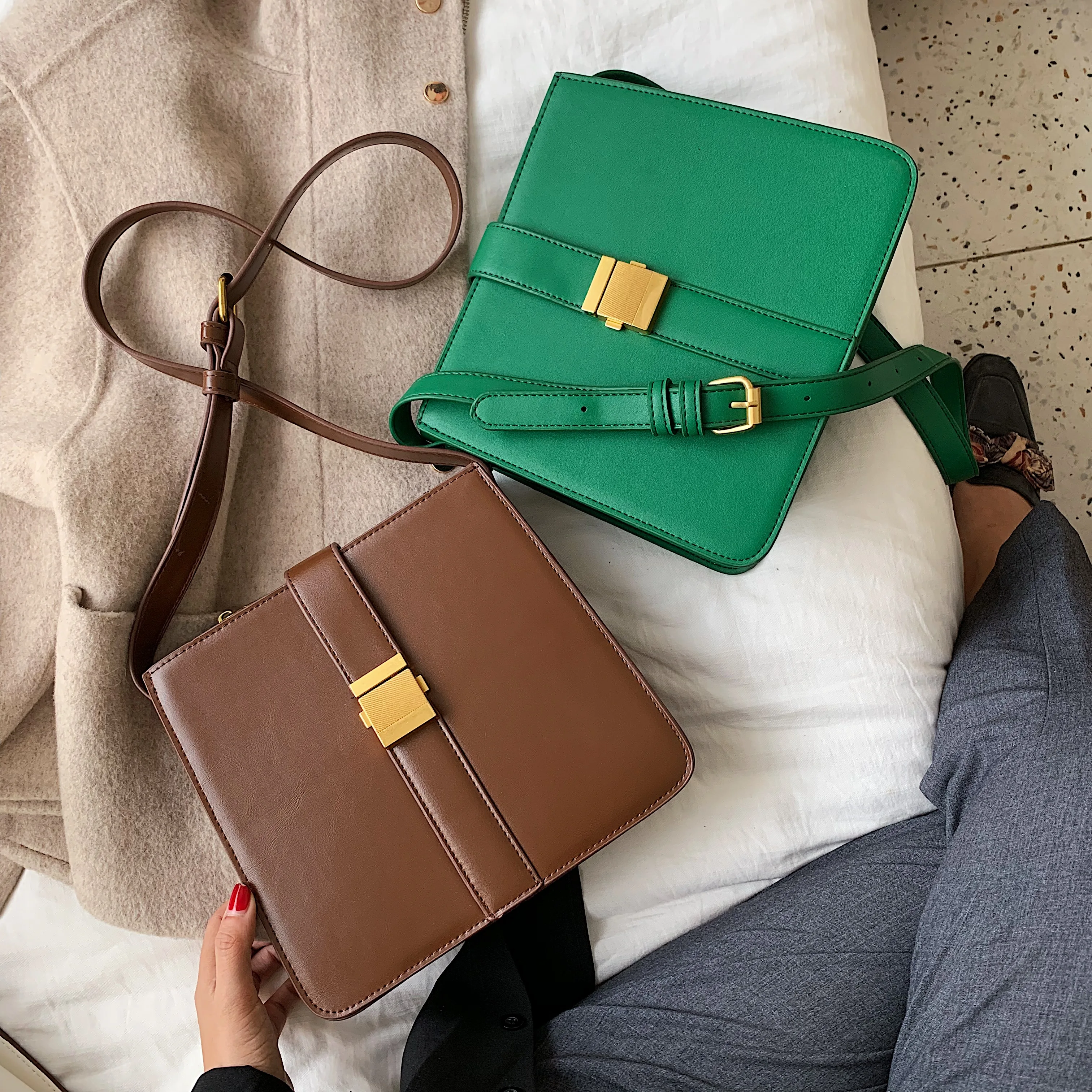 

Simple Style PU Leather Shoulder Bags For Women 2019 Lady Elegant Crossbody Messenger Bag Female Travel Handbags