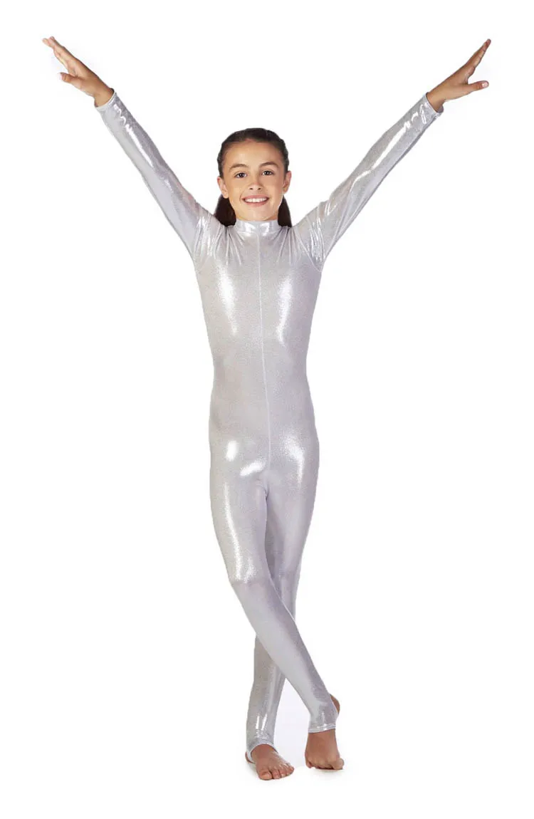 Body Danza Classica Bambina Metallizzato - Leotard Senza Maniche Per Balletto, Ginnastica E Yoga - Foto 2