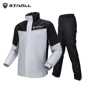 

Lightweight Motorcycle Men Raincoat Set Impermeable Waterproof Adult Raincoats Chubasquero Hombre Reusable Rainwear Set MM60YY
