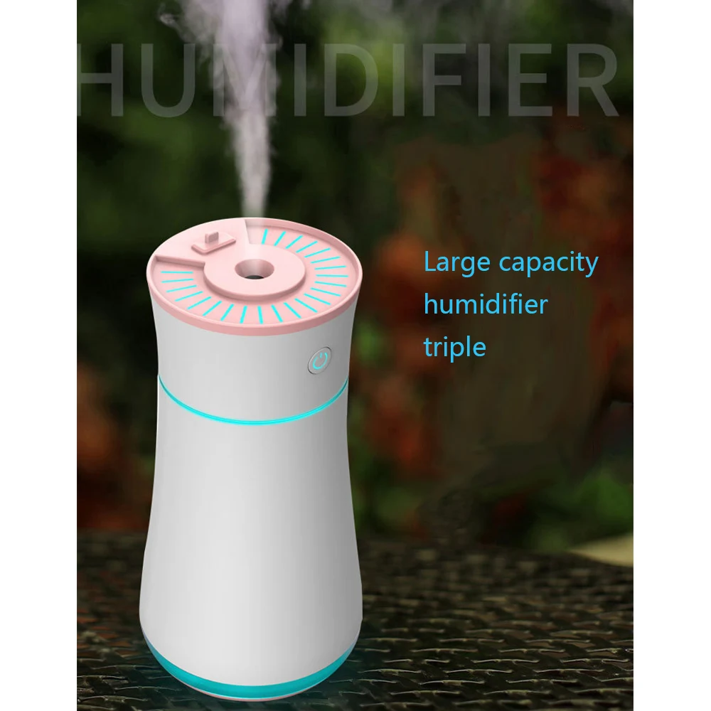 

Ultrasonic Mist Maker Air Humidifier Candle Romantic Soft Light USB Essential Oil Diffuser Car Purifier Aroma Anion