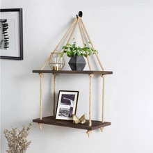 Практичный декоративный стеллаж для хранения, коробка для хранения в стиле ретро, 2 слоя, деревянная рама, многоцелевой стеллаж, Демонстрационный стенд