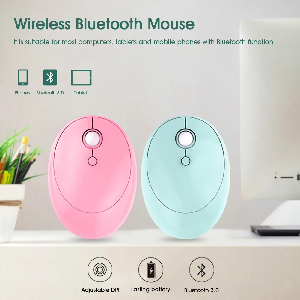Беспроводная Bluetooth-мышь 3 регулируемых уровня DPI легкая беспроводная мышь для ПК
