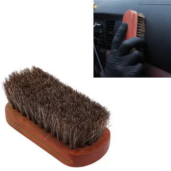 

Auto Cleaning Car Wash Brush With Premium Horsehair Wooden Handle Detailing Tools Products Detail Interior Clean