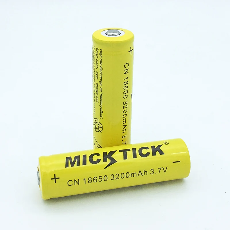 18650 аккумулятор 3200mAh 3,7 V 18650 литий-ионная аккумуляторная батарея для Светодиодный фонарь, литиевая батарея