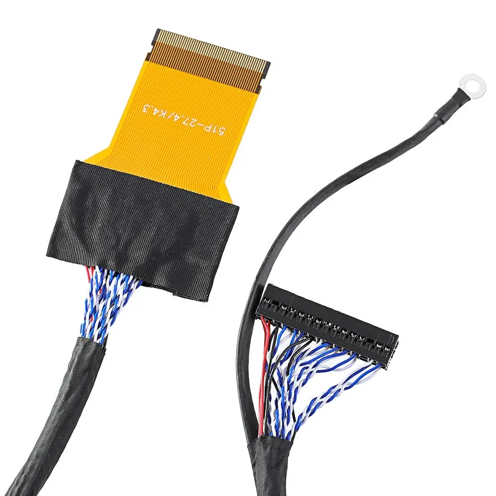 Кабель FFC FPC LVDS 2 8-битных 51-контактных разъема гибкий плоский с ЖК-панелью 550 мм