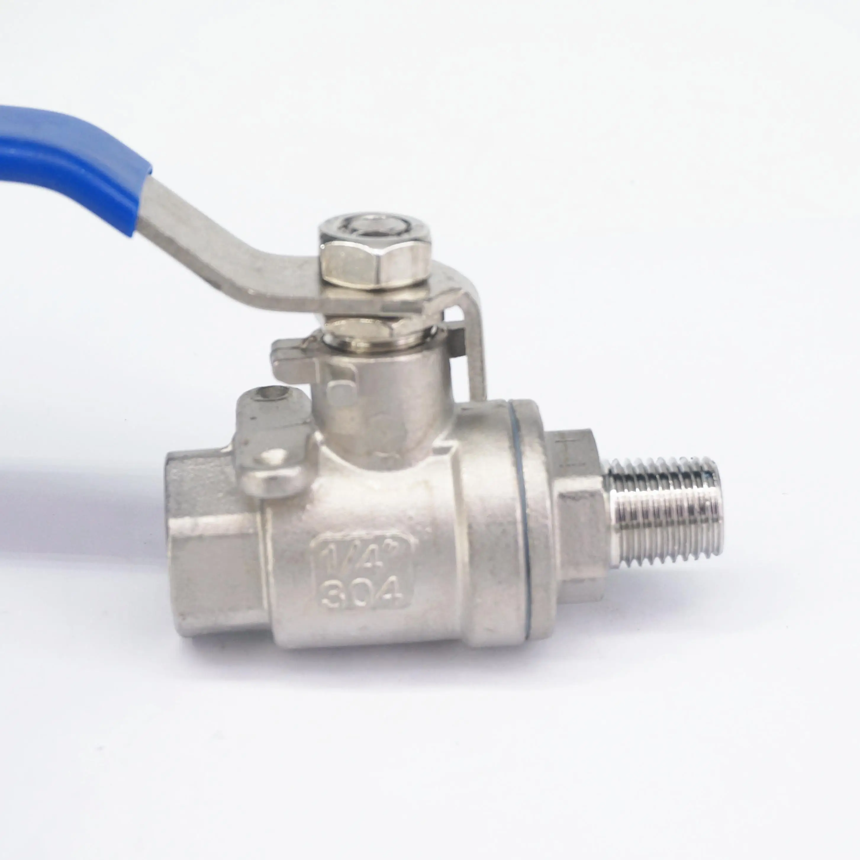 1/" BSP женский и мужской 304 из нержавеющей стали 2 шт шаровой клапан полный порт водяной кран 2,5 МПа