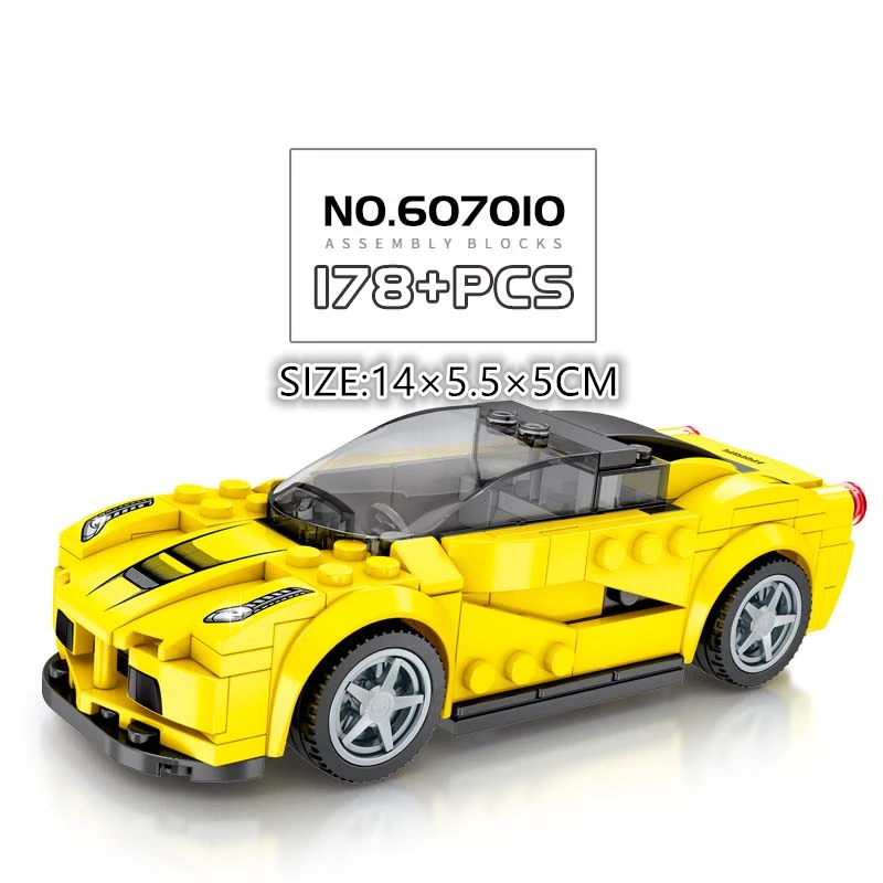 Speed Champions Technic City Assemble autos model Building Blocks supercar city Racing Car Bricks Toys for Children small bricks