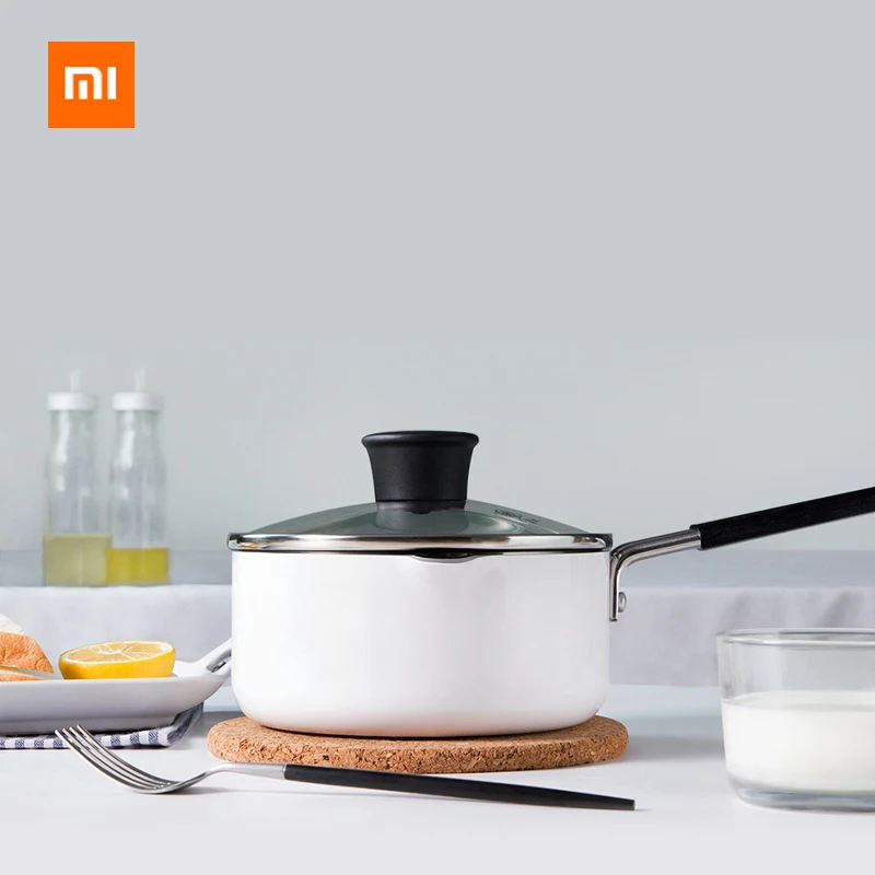 Xiaomi Mijia Youpin молочный горшок для подогрева приготовления молока супа блинница торт кухонный горшок для яиц стейк сковородка гриль 1.36л