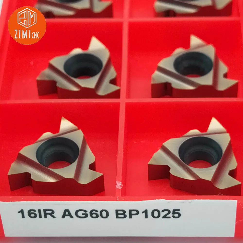 

10pcs 16IR AG60 BP1025 Carbide Inserts Indexable Internal Thread Blade CNC Lathe Turning Tool Thread Cutting Tool
