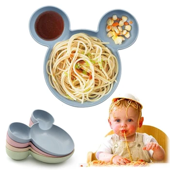 

Infant Cartoon Tableware Set Infant Dinner Feeding Plate Children Training Bowl And Spoon Baby Bowl Dishes Kids Plates Plastic