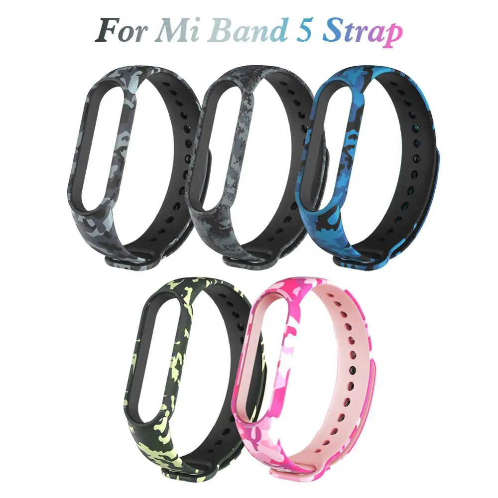 

Bracelet for Xiaomi Mi Band 5 Sport Strap watch Silicone wrist strap For xiaomi mi band 5 nfc Wrist strap Color Waterproof